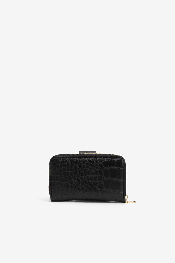 Womensecret Medium mock croc purse Crna