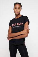 Only Play Camiseta team runner black