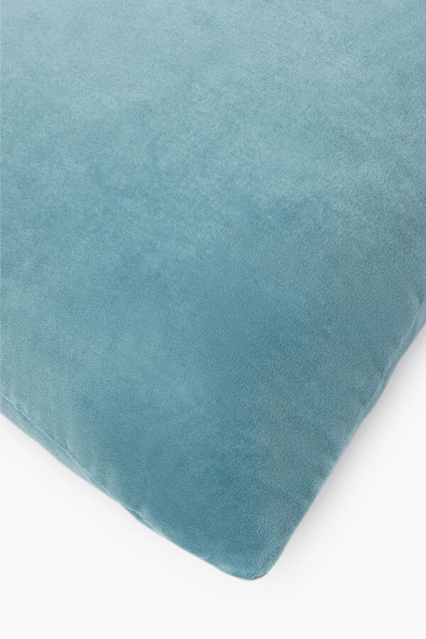 Calma House Capa de coxim Velur 60x60 Azul-claro azul