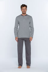 Punto Blanco Pijama comprido homem cinzento