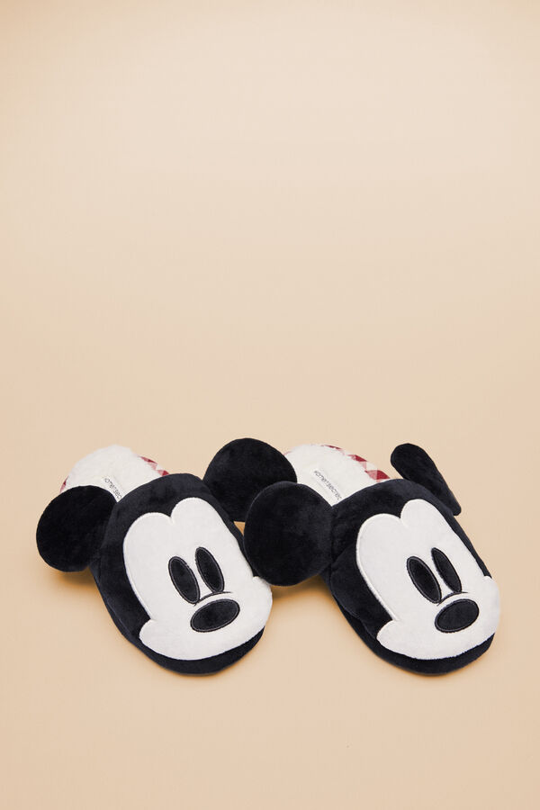 Womensecret Chinelos de casa Mickey Mouse 3D preto
