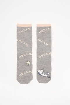 Womensecret Grey Snoopy cotton socks printed