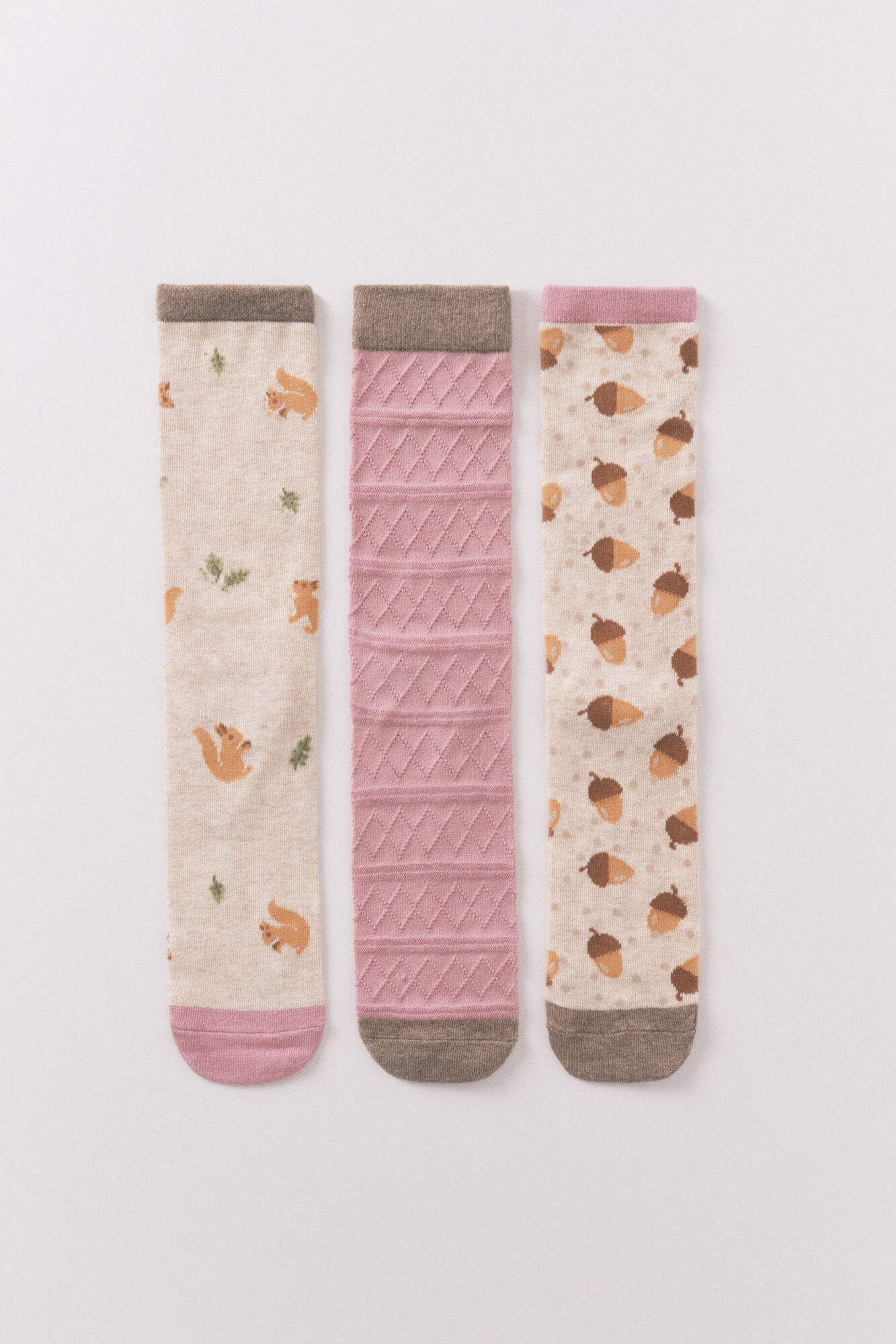 Women'secret Pack 3 calcetines largos ardillas 