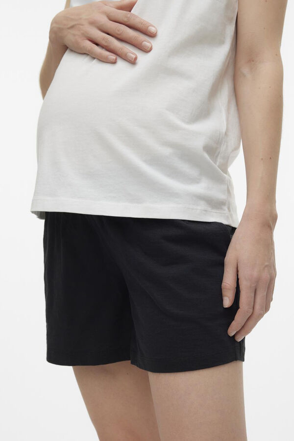 Womensecret Low-rise cotton shorts  fekete