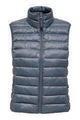 Only Play Chaleco plumas ligero gris