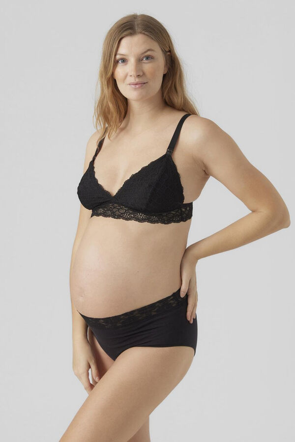 Womensecret Pack 2 sujetadores maternity de encaje negro