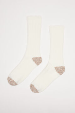 Womensecret Beige textured socks beige