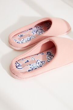 Womensecret Pink cotton slippers pink