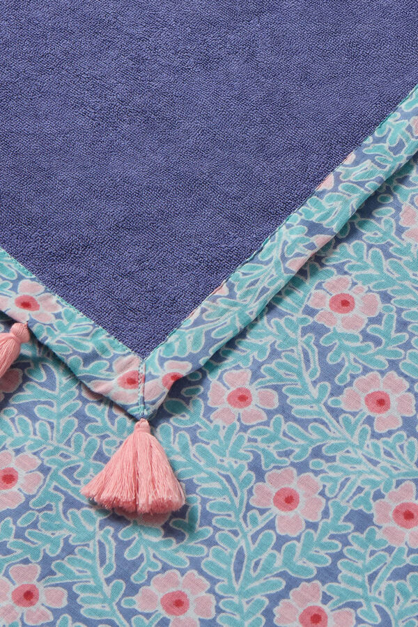 Womensecret Fabric and terrycloth beach towel bleu