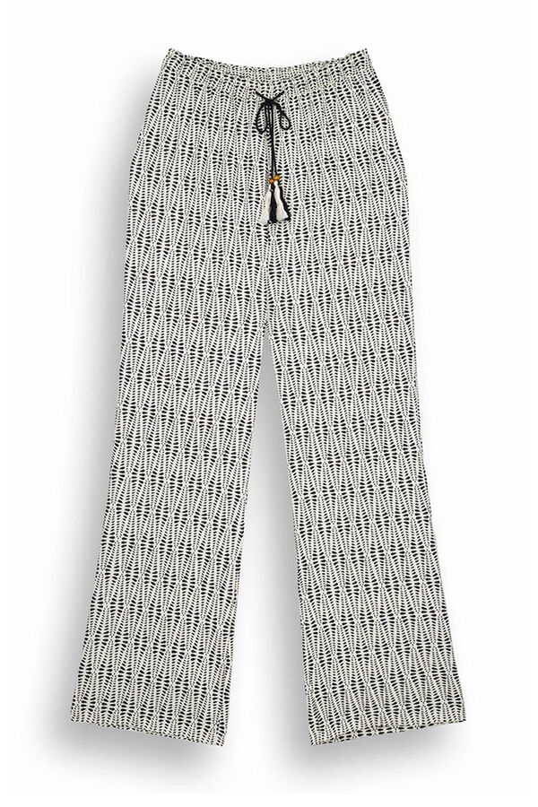 Womensecret All-over ethnic print viscose trousers S uzorkom