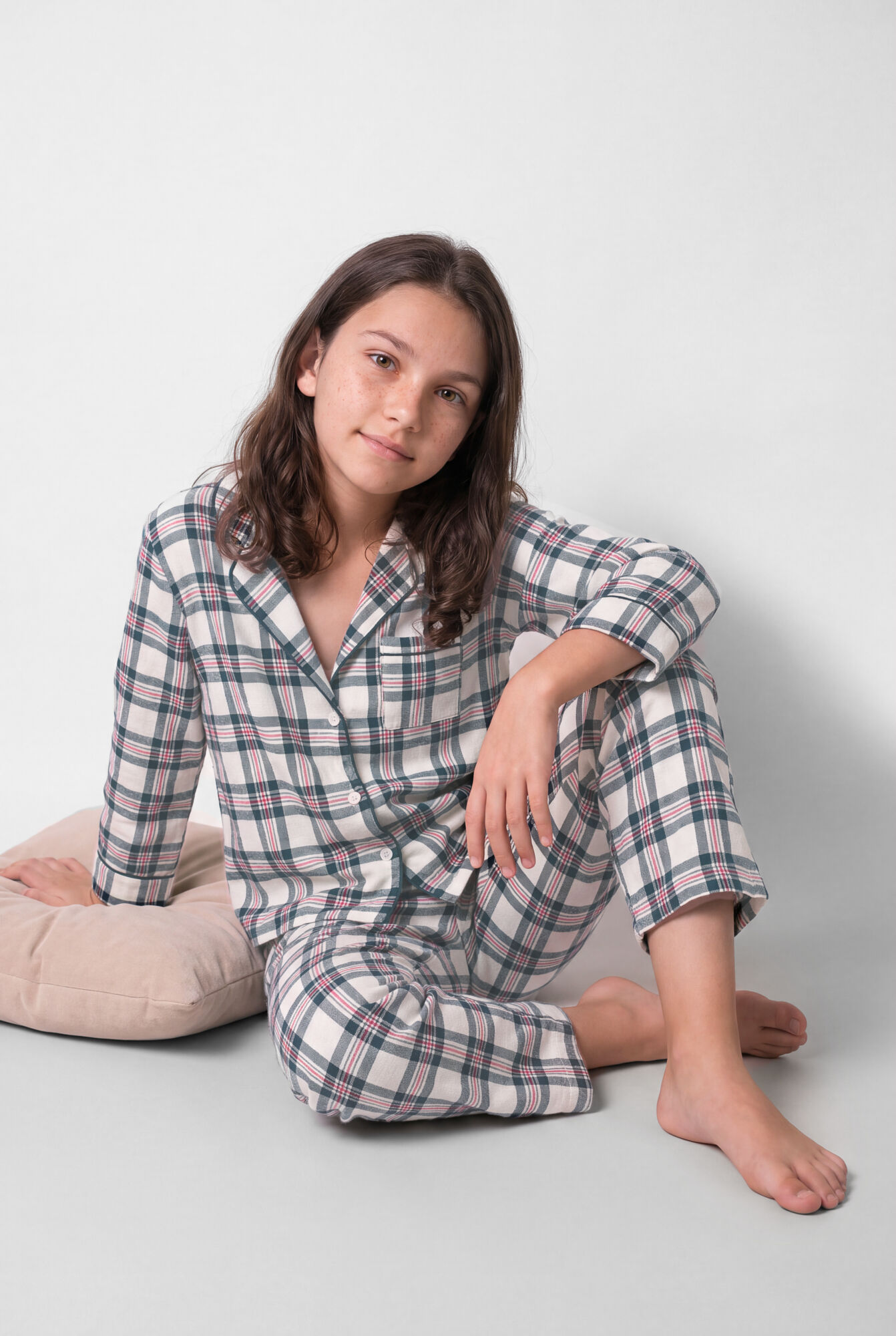 Women'secret Plaid classic long pyjamas KIDS