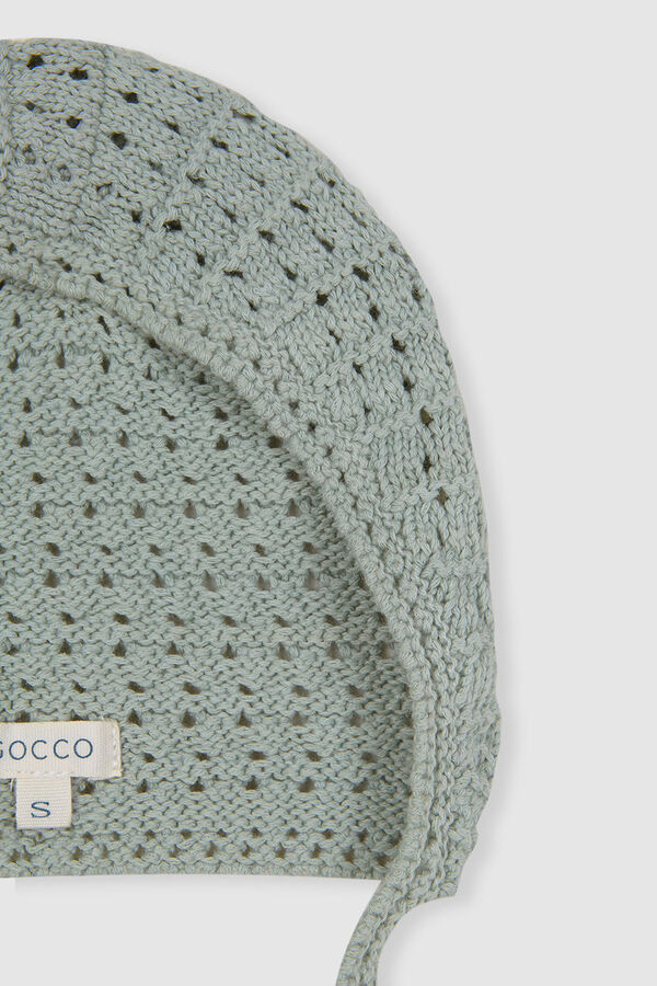 Gocco Capota crochet verde beb&eacute; green