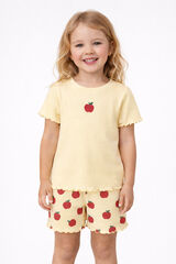 Name it Camiseta manga corta canal&eacute; ni&ntilde;a amarillo