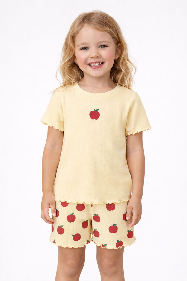 Name it Camiseta manga corta canal&eacute; ni&ntilde;a amarillo