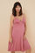 Womensecret Pink ribbed maternity nightgown pink