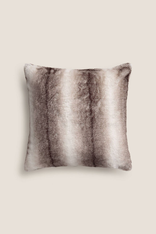 Womensecret Soft fur cushion cover gris