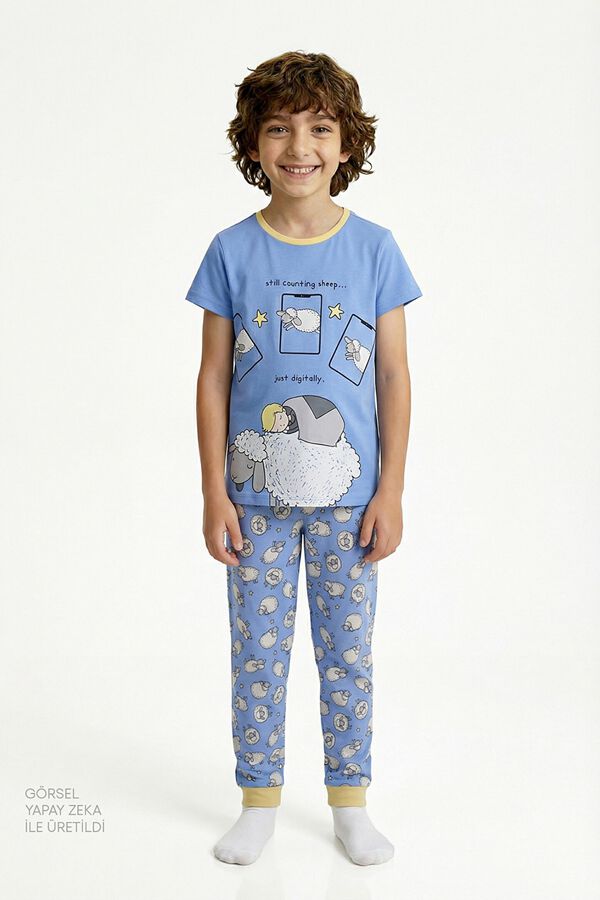 Penti Pack 2 pijamas infantiles ovejas azul