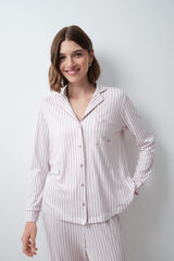 Women'secret Pink striped classic pyjamas pink