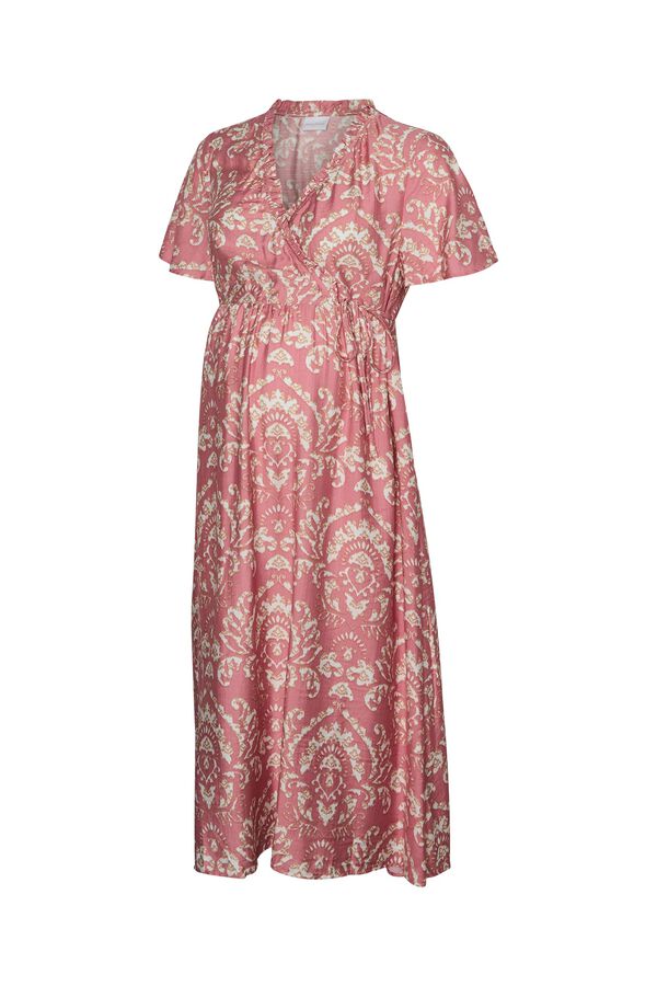 Mamalicious Maternity and breastfeeding midi dress green