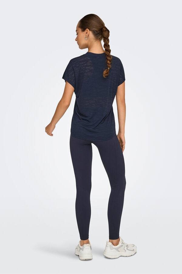 Only Play Camiseta manga corta deportiva azul