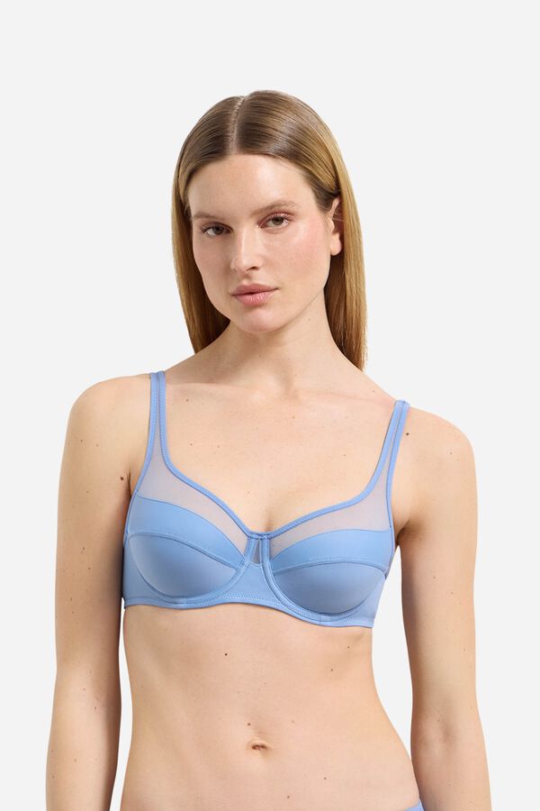 DIM Sujetador de gran capacidad con aros Generous DIM azul