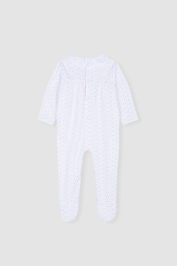 Womensecret Pijama estampado estrellitas bebé blanc