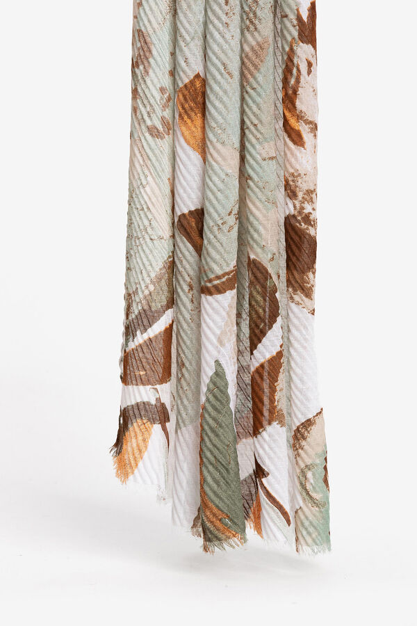 Vilanova Pa&ntilde;uelo plisado rectangular green