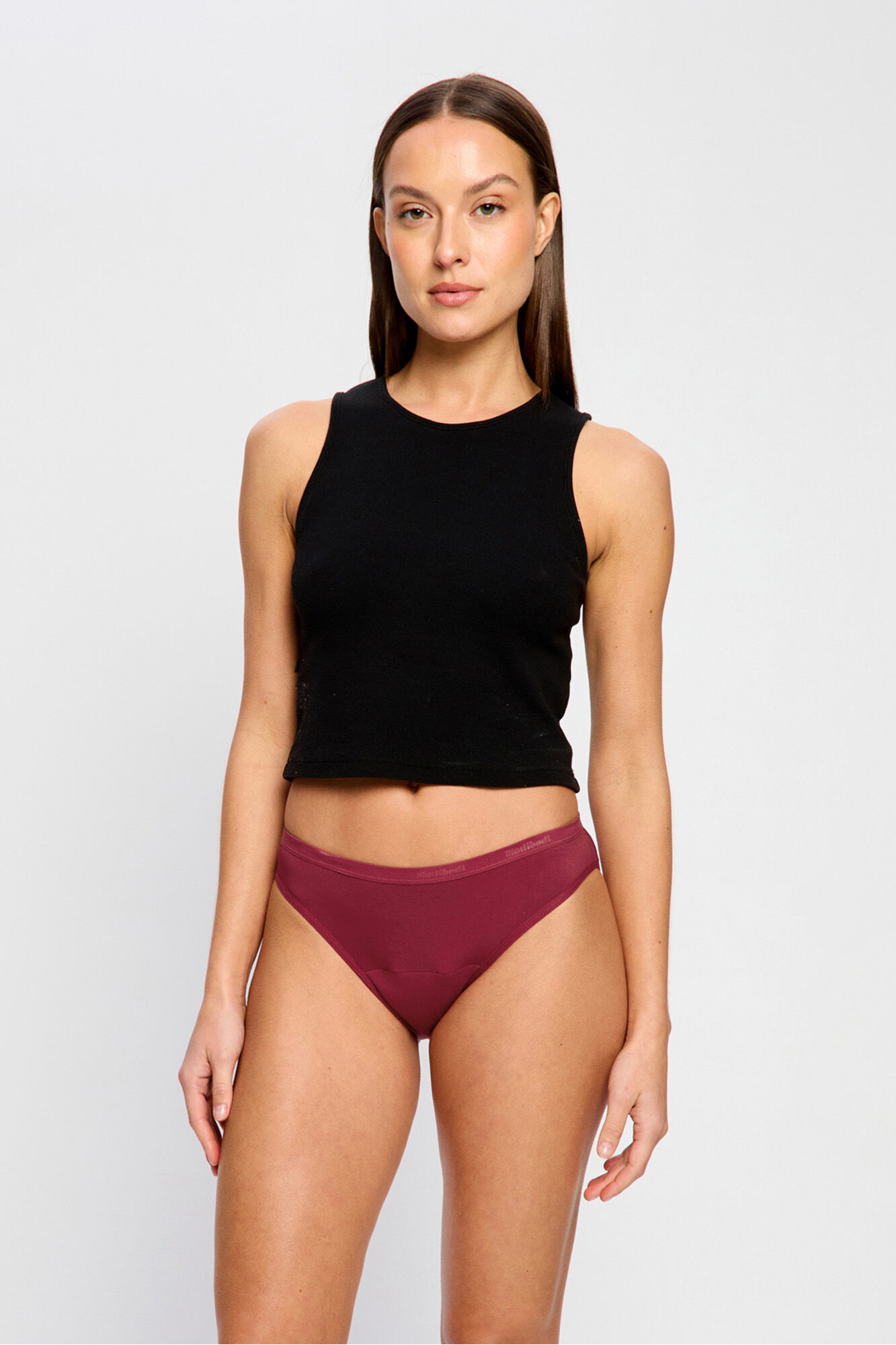 Modibodi Braga Menstrual Bamb&uacute; Flujo Abundante Red