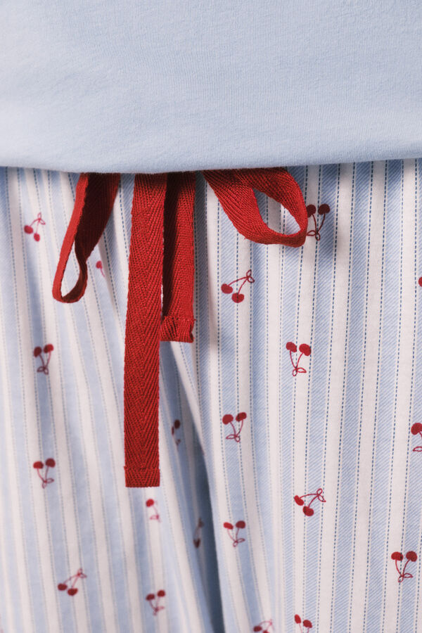 Women'secret Pyjama long &agrave; manches courtes en coton Mickey bleu