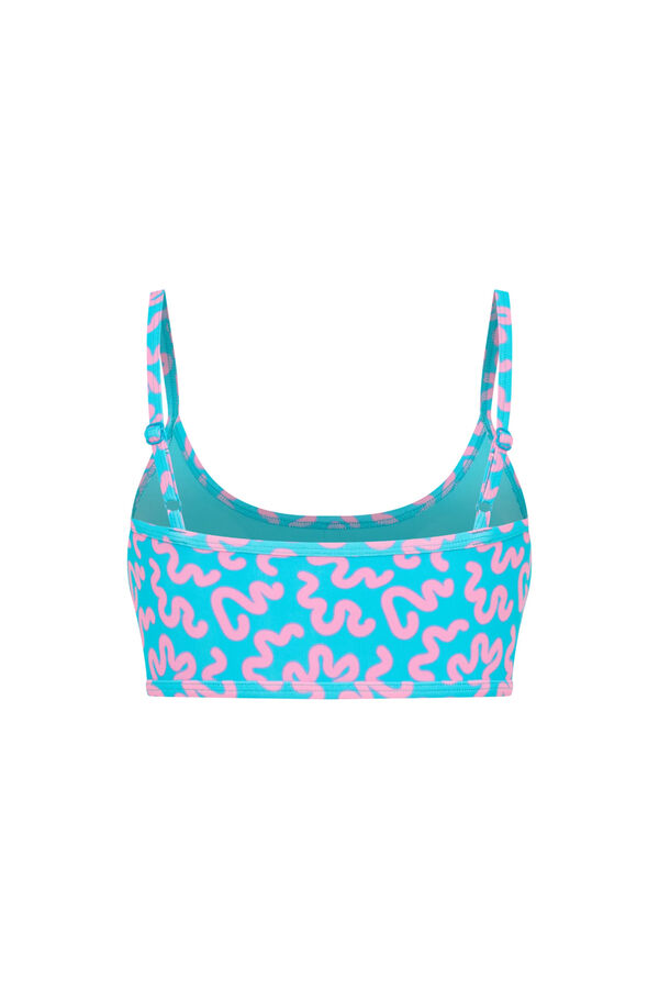 Modibodi Round neck bikini top blue