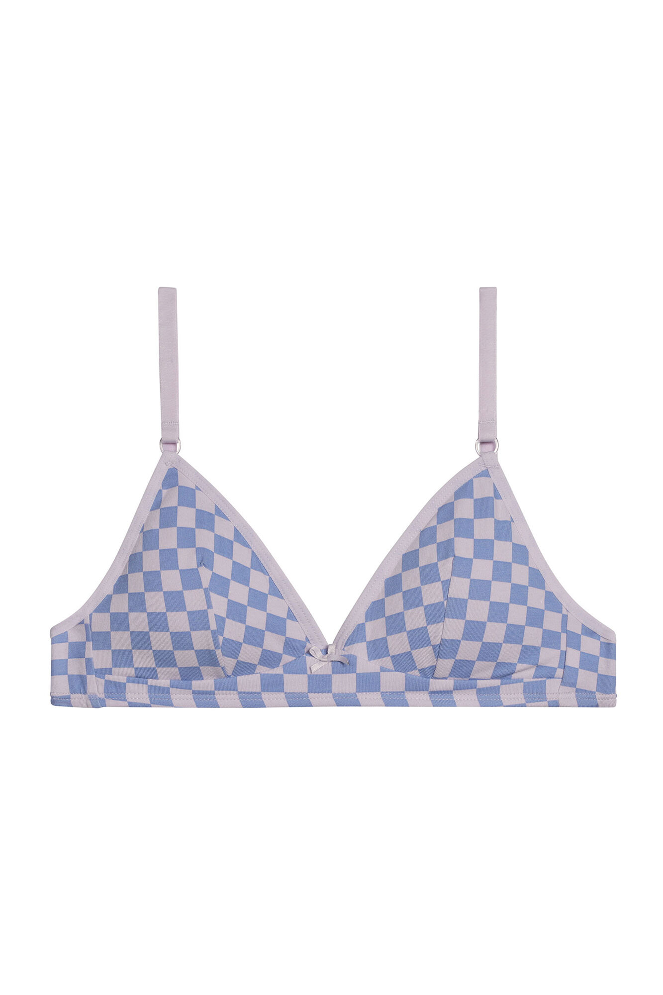 DIM Sujetador triangular de ni&ntilde;a estampado sin aros y copas removibles