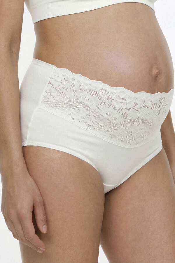 Mamalicious Pack 2 bragas altas Maternity blanco