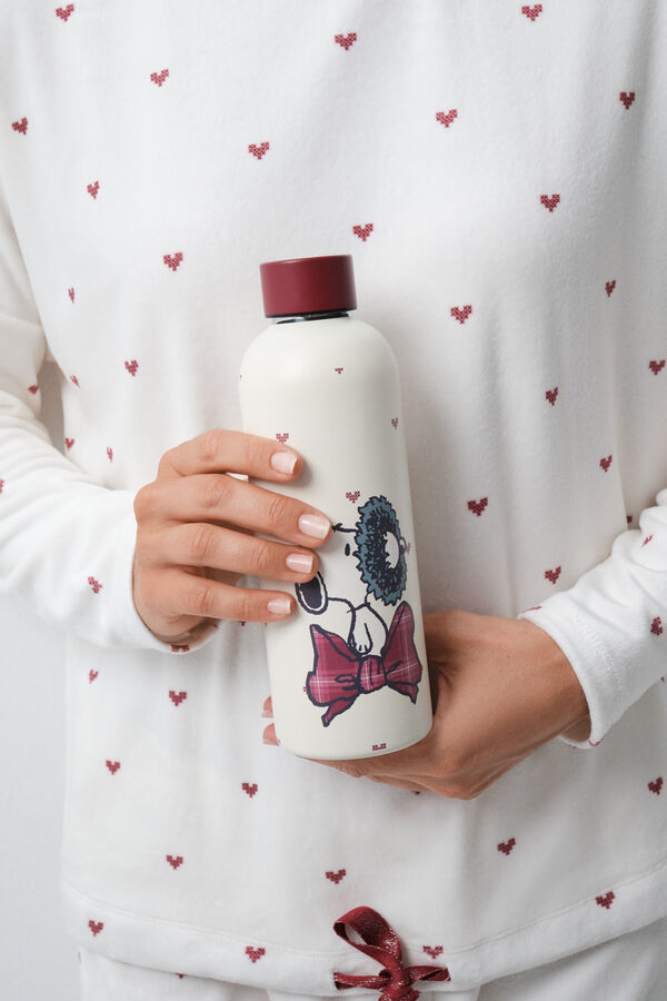 Women'secret Snoopy stainless steel bottle beige