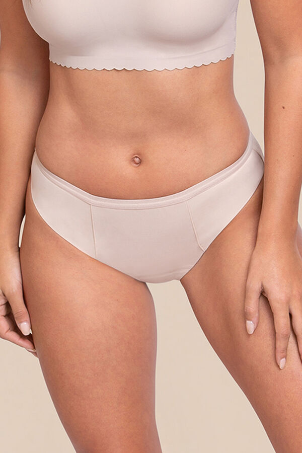 Womensecret Braga menstrual bikini arena – Absorción fuerte Smeđa