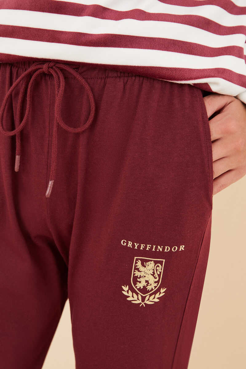 Womensecret Maroon Harry Potter bottoms in 100% cotton printed