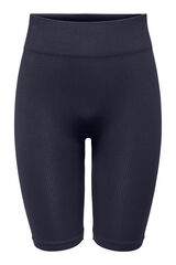 Only Play Shorts de ciclismo com estrutura canelada azul