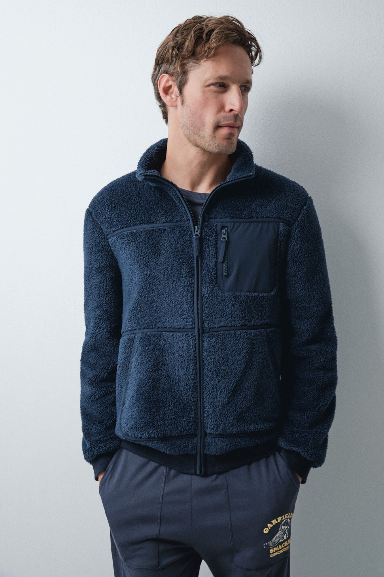Women'secret Blue faux shearling robe