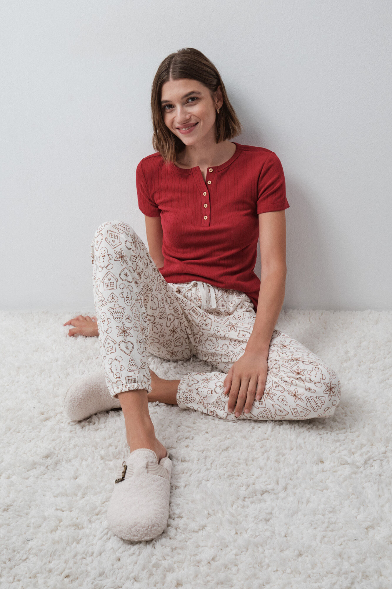 Women'secret Christmas skinny pyjamas trousers