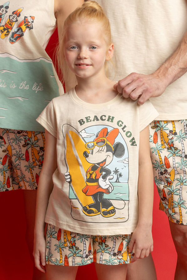Admas Pijama corto surf Minnie Mouse beige