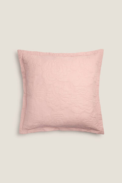 Womensecret Embroidered floral cushion cover pink