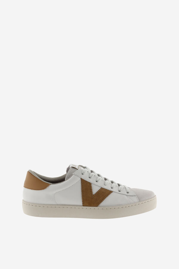 Womensecret Leather trainers nude