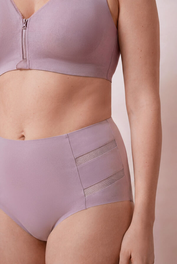 Women'secret Lilac sports high-waisted shaping panty pink
