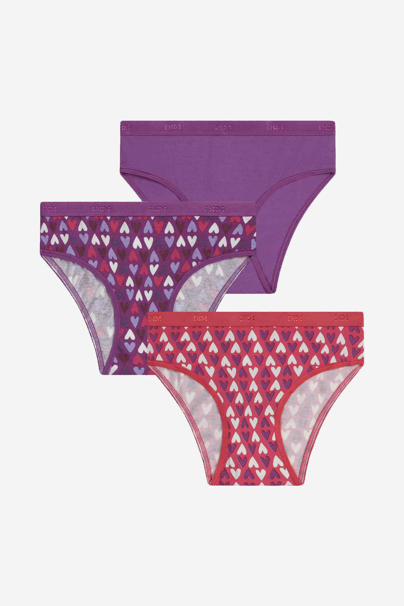 DIM Pack de 5 bragas DIM Les Pockets