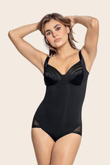 Leonisa Body de control suave y copas con aro negro