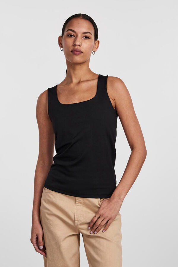 Pieces reversible basic bodysuit noir