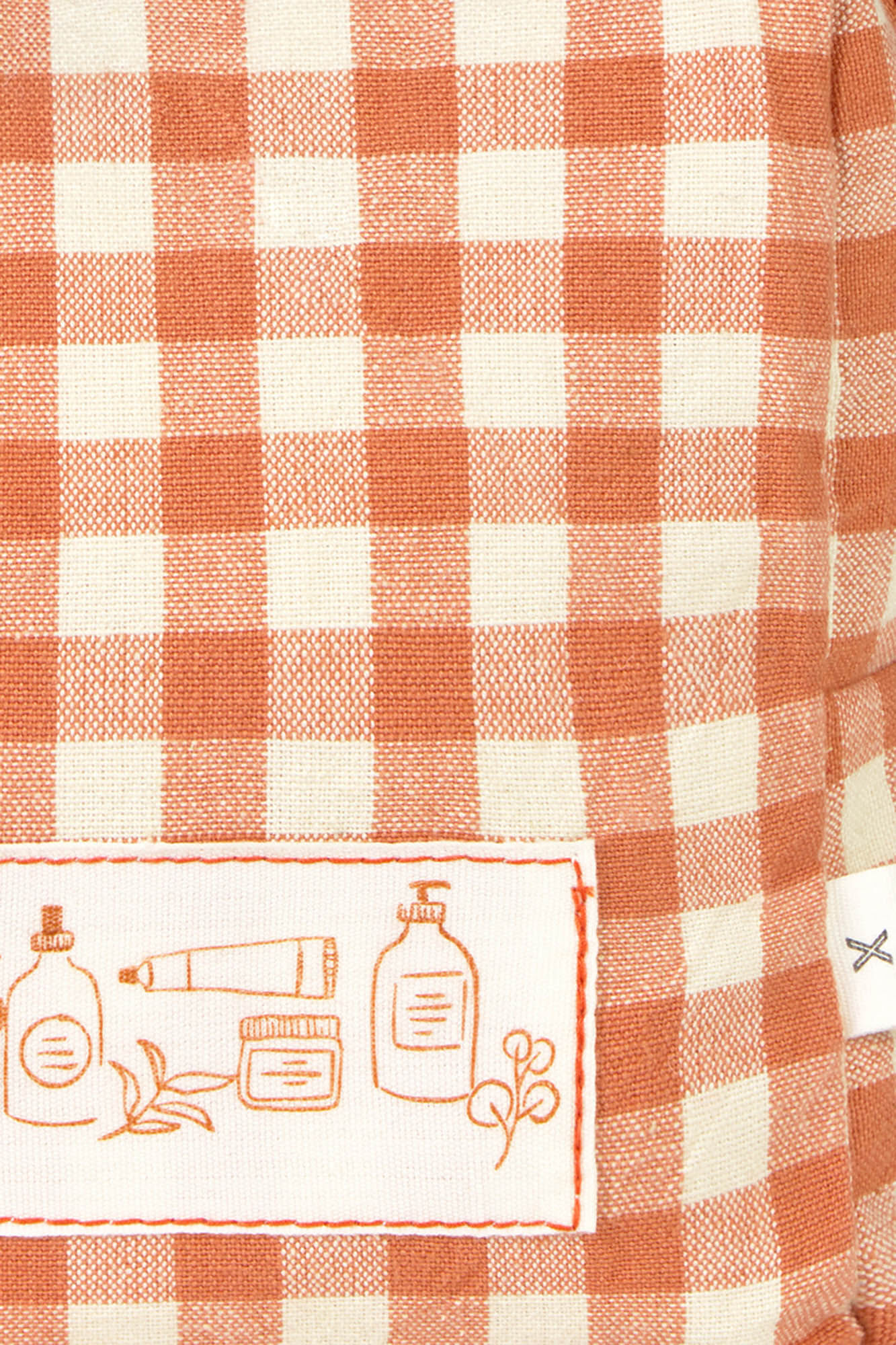 Textura Kosmetiktasche mit Vichy-Karomuster