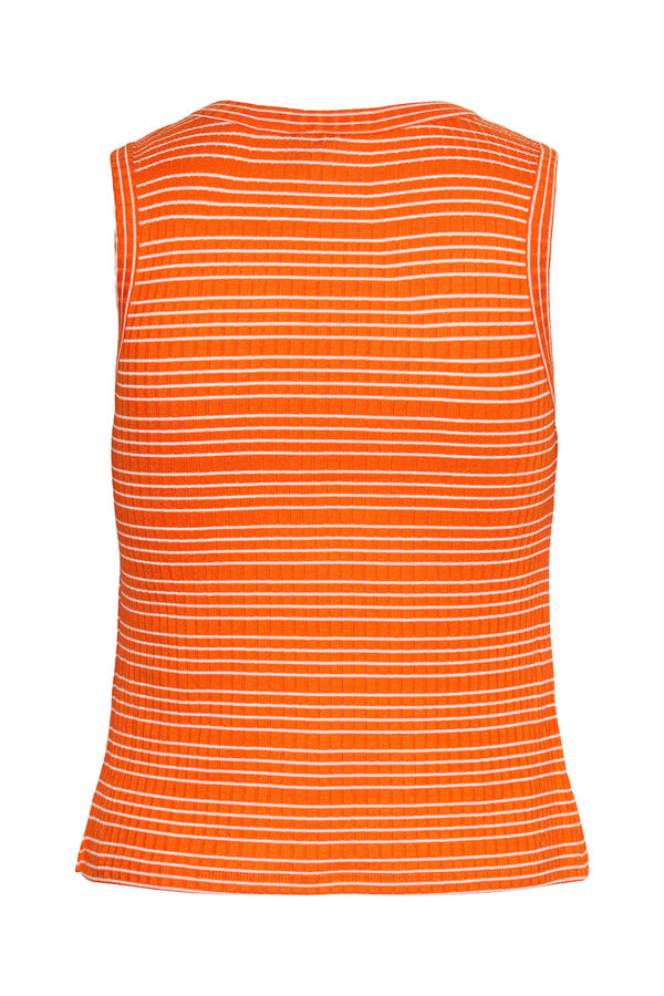 Womensecret Women's sleeveless top with a V-neck. Narančasta