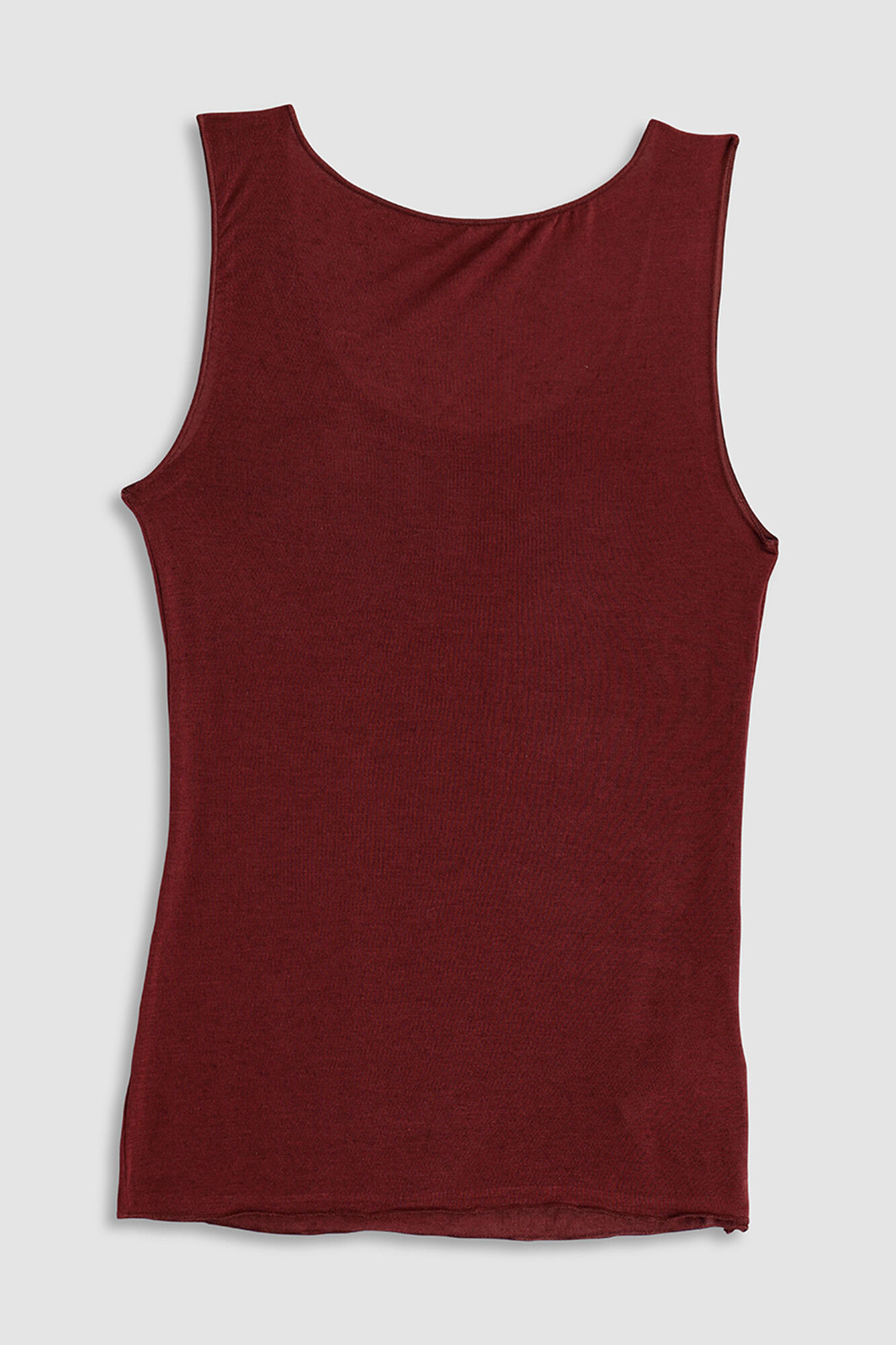 Cotonella Camiseta de cachemira sin mangas burdeos&nbsp;&nbsp;