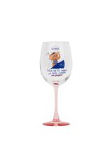 Mr. Wonderful Wine glass - Wine in the glass and everything going swimmingly! printed