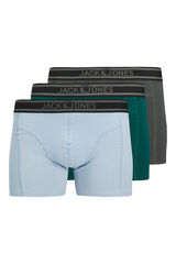 Jack & Jones Pack of 3 cotton boxers Zelena